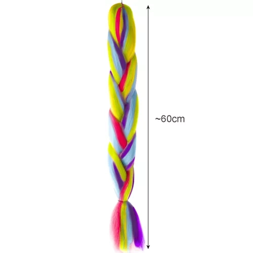 Tolle Regenbogen-Synthetikhaare