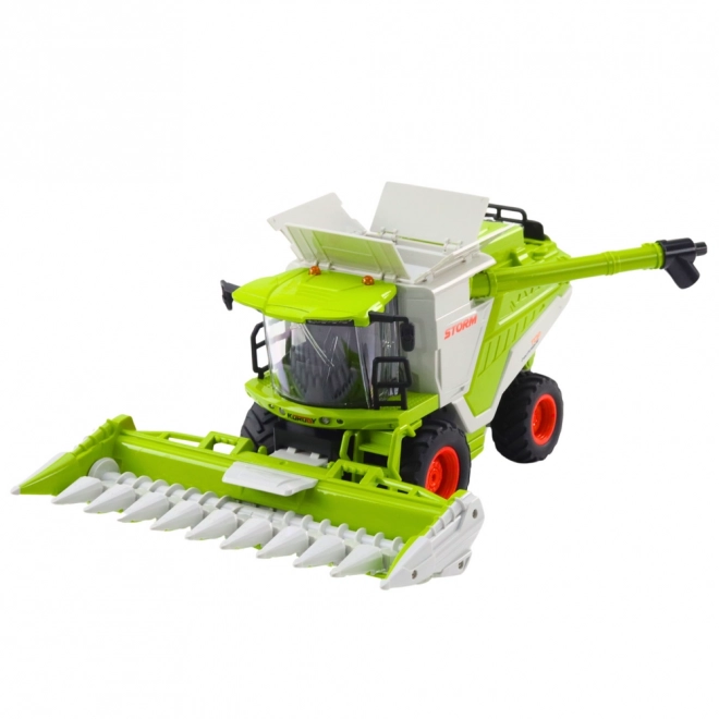 Ferngesteuerter Mähdrescher mit Maispflücker 2-in-1