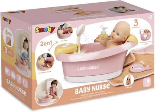 Badewanne für Puppen Smoby Baby Nurse mit elektronischer Dusche