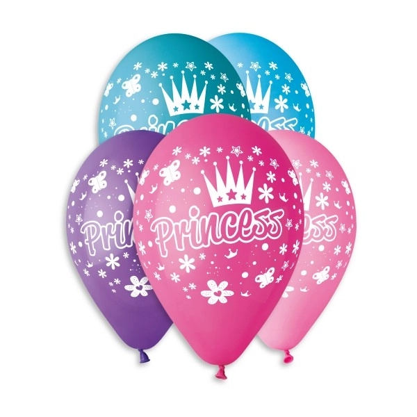 Luftballons Prinzessin Pastellfarben