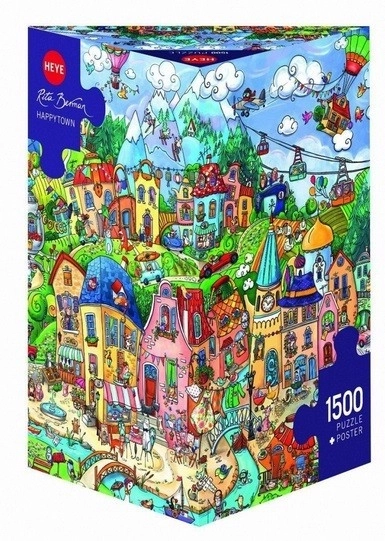 Heye Puzzle Buntes Städtchen 1500 Teile