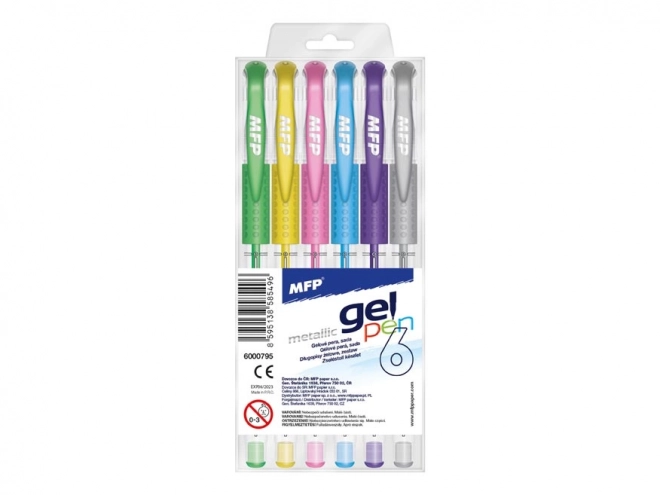 Metallic Gel-Stift Set 6er