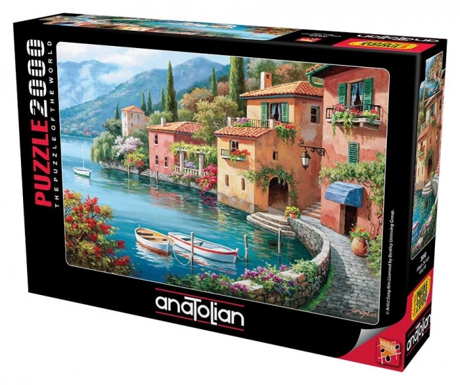 Puzzle Vesnička am See 2000 Teile