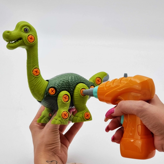 Zusammenbaubarer Dinosaurier WOOPIE mit Bohrer