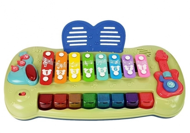 Pianino Xylophon für Babys Mit Beleuchteten Tasten Lernen und Musikspaß