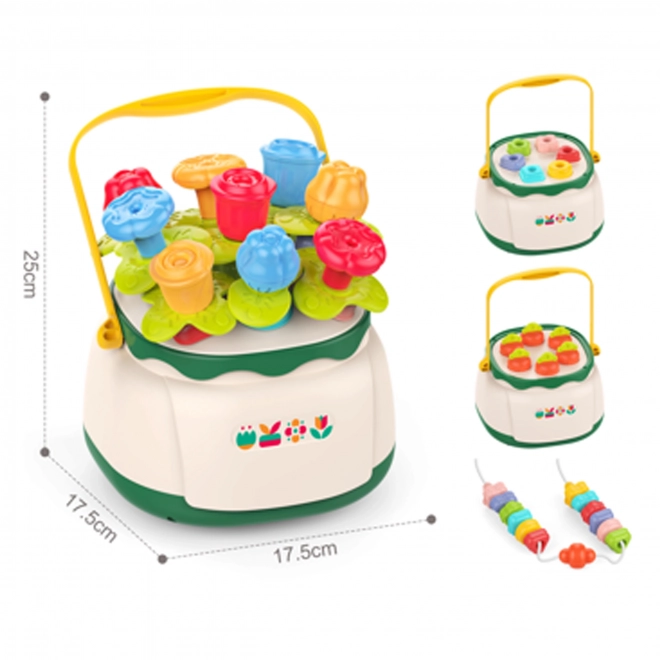 Blumenkorb Sortier- und Lernspiel für Kinder