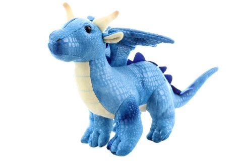 Plüschdrache blau umweltfreundlich