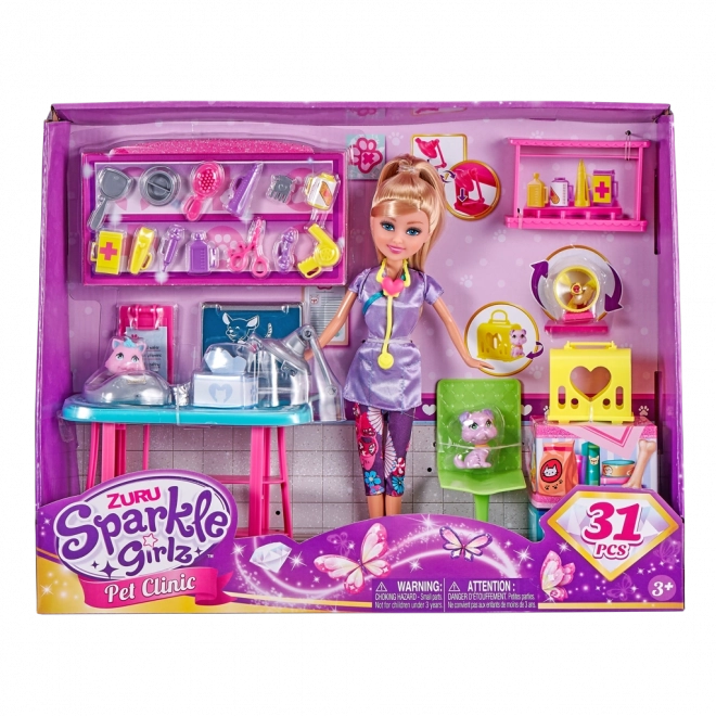 Sparkle Girlz Tierklinik Spielset