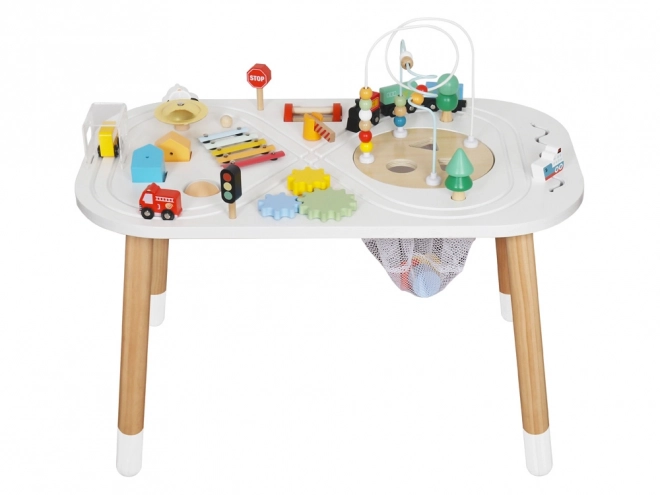 Multifunktionaler Holzspieltisch für Kinder