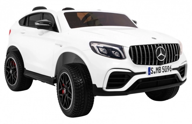 Mercedes GLC 63S Kinderauto Weiß + 4x4 + MP4 + LED + Ökoleder + Langsamer Start + EVA