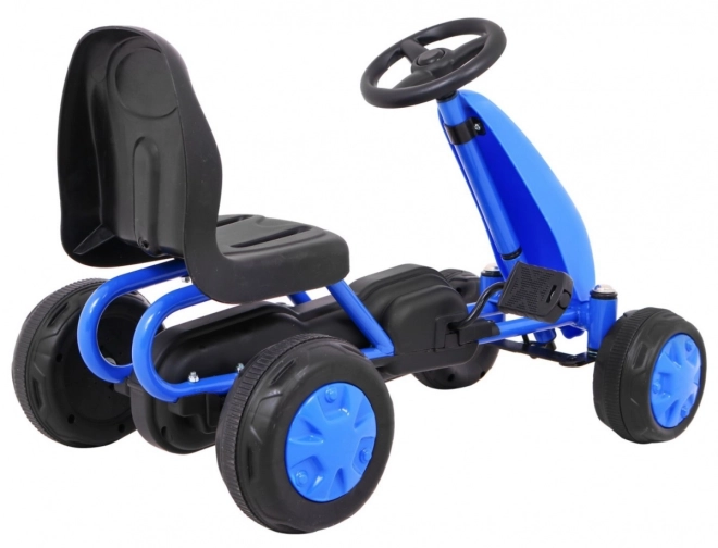 Erster Pedal-Gokart Für Kinder mit Kettenantrieb in Weiß – blau