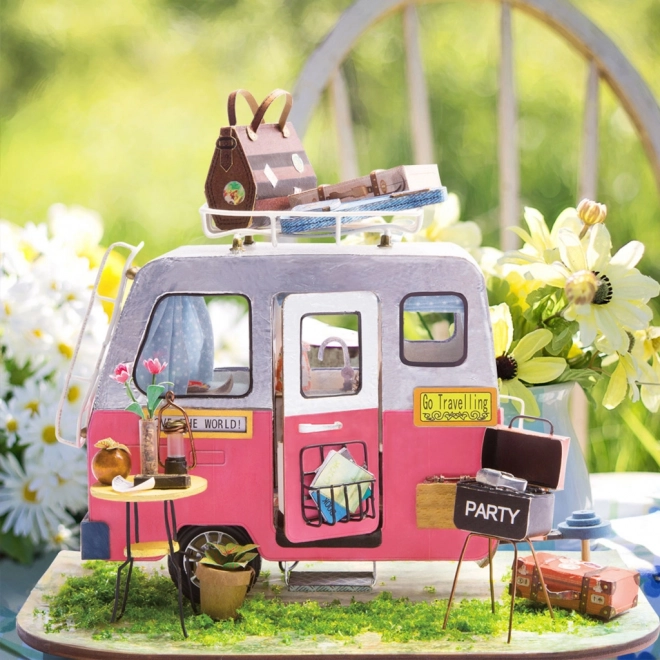 Miniatur-DIY-Bausatz 'Party Caravan' von RoboTime