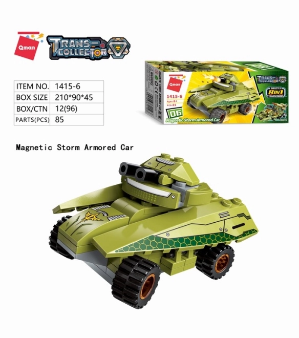 Qman Thunder Expedition Kampfwagen Bausatz 8v1