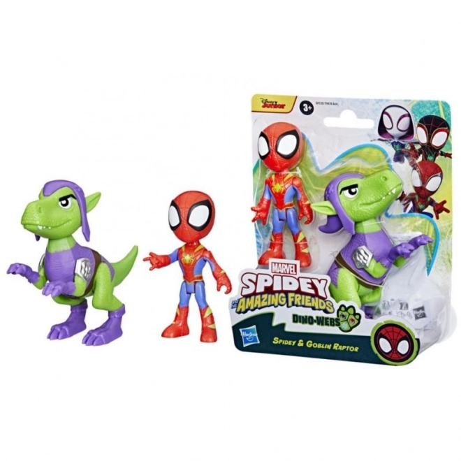 Spidey und seine fantastischen Freunde 2er-Set Figuren Helden und Dino-Verbrecher