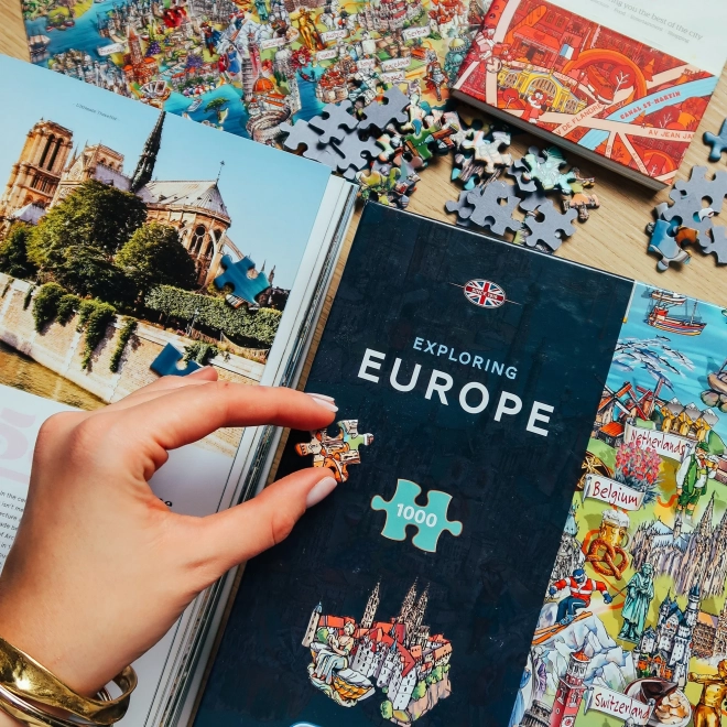 Reisepuzzle durch Europa 1000 Teile