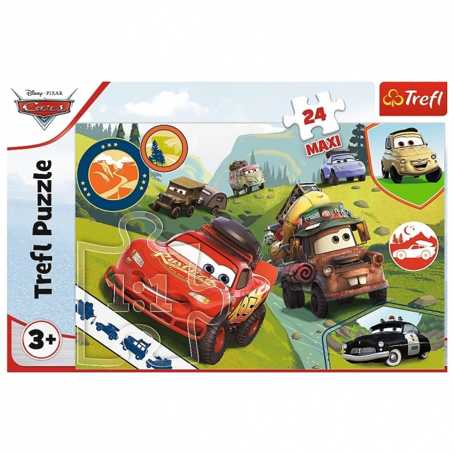 Puzzle 24 Maxi Lustige Autos Disney Cars 3