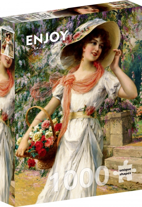 ENJOY Puzzle Emile Vernon Blumen Garten 1000 Teile