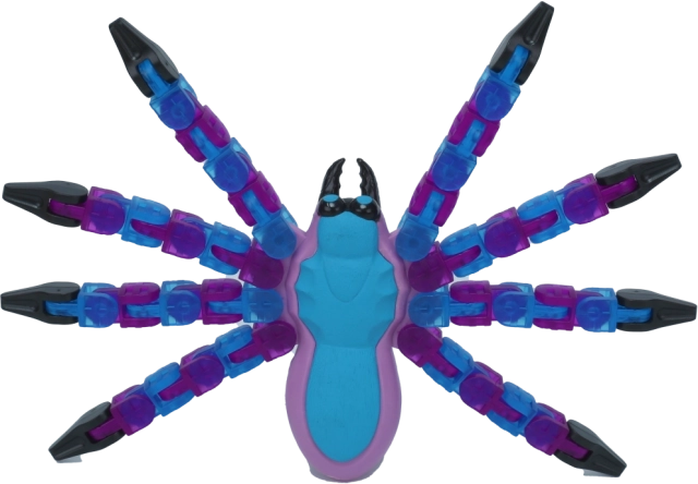 Biegsame Spinne mit klickenden Gelenken
