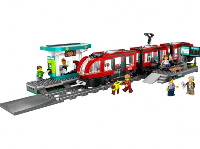 LEGO City Straßenbahn mit Haltestelle