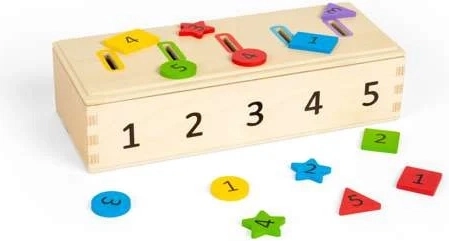 Bigjigs Toys Sortierung von Farben, Formen und Zahlen