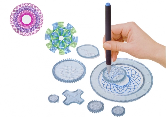 Edukatives Spirograph-Set mit 27 Elementen