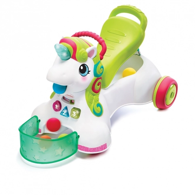 3-in-1 Schiebe- und Fahrspielzeug Einhorn
