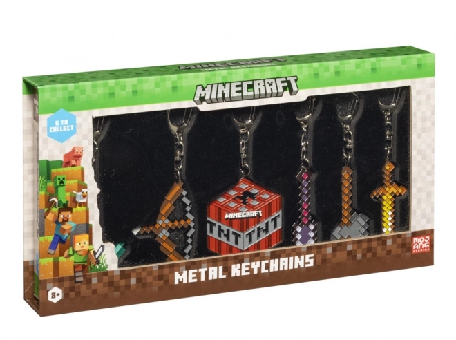 Minecraft Metall Schlüsselanhänger Deluxe Box