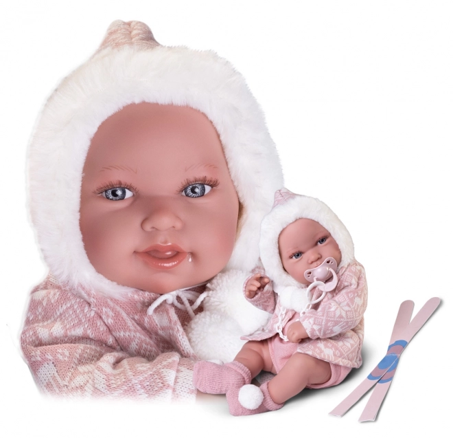 Realistische Babypuppe mit Ganzkörper aus Vinyl - 42 cm