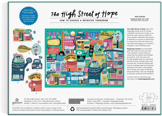 Galison Puzzle Die Hauptstraße der Hoffnung 1000 Teile