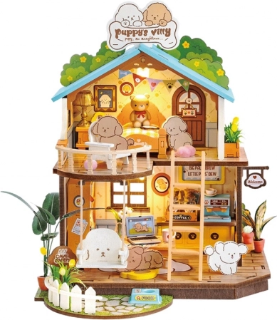 Miniatur-Welpenhaus