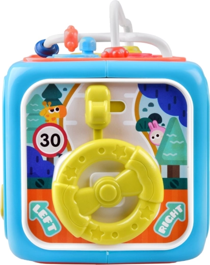 Formensortierer, Uhr und Lenkrad