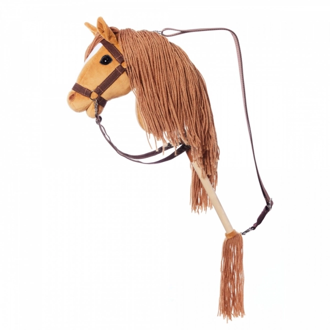 Holzpferd auf Stab Hobby Horse HOPPIHORSE Kastanienbraun
