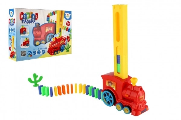 Bunter Domino Lokomotive Zug mit Sound und Licht