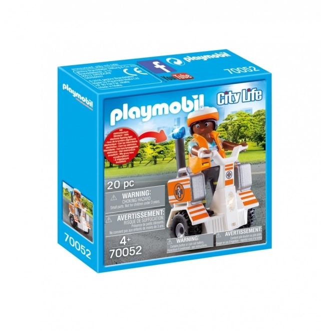 Playmobil City Life Rettungs-Einsatzmotorrad mit Lichtern