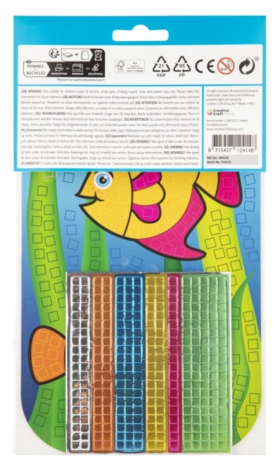 Kreativ-Set Fisch-Mosaik Metallisch A5