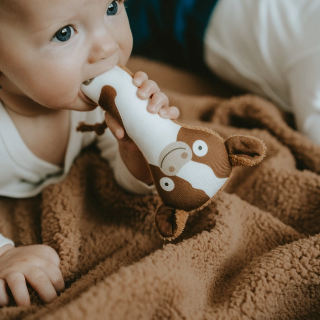 Ababu Kinderwagen-Spielzeug Rassel Kälbchen