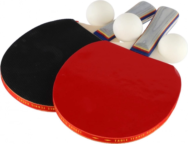 Tischtennisset: 2 Schläger + 3 Bälle in Hülle