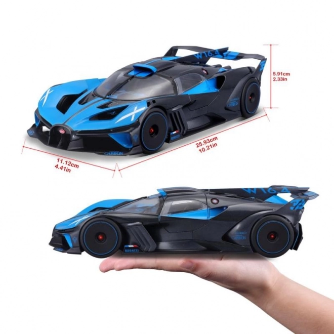 Bburago Bugatti Bolide Modellauto Blau/Schwarz