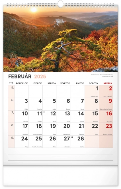 Notique Wandkalender Malerische Ecken der Slowakei 2025