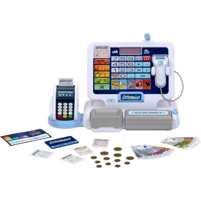 Elektronische Spielzeugkasse mit Terminal und Scanner