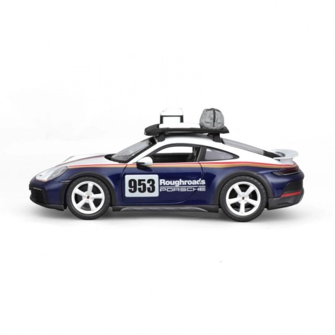 Bburago Porsche 911 Dakar Rennwagen Modell Blau