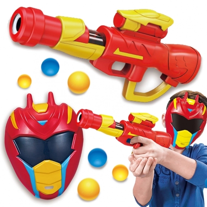 Pistole und Maske Set für Kinder - Woopie