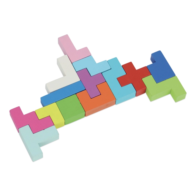 Buntes Holzdesign