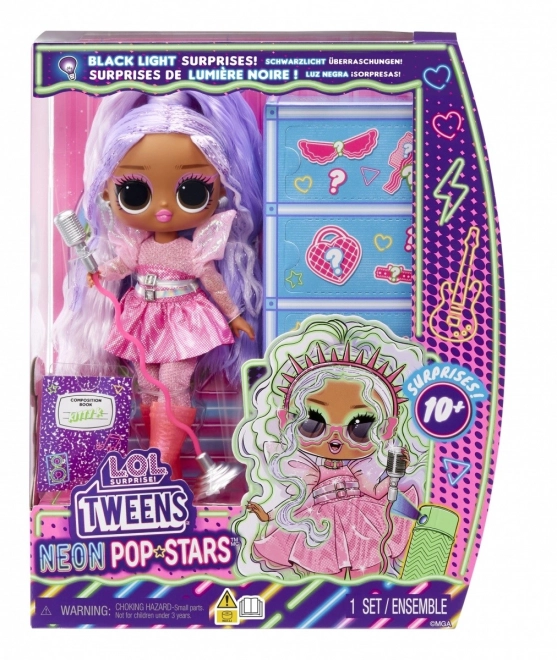 L.O.L. Surprise! Neon Pop Star Tweens Puppe - Kitty K
