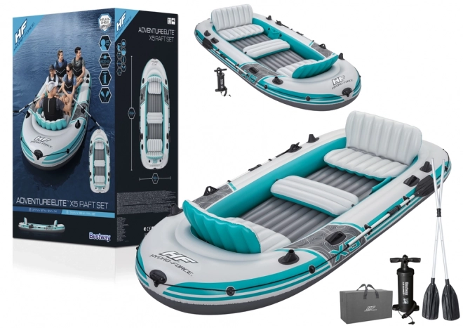 Aufblasbares Pontonboot Adventure Elite X5 für 5 Personen