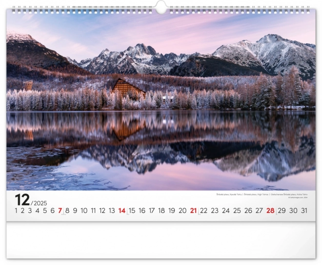 Notique Wandkalender Magische Tatra 2025, 48 x 33 cm