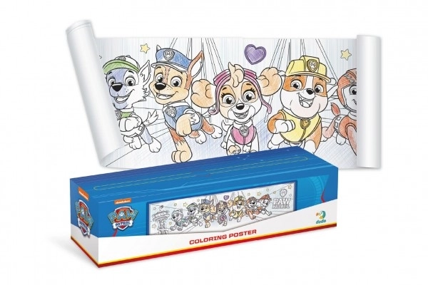 Ausmalposter PAW Patrol für Kinder