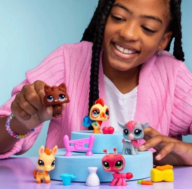 Hasbro Littlest Pet Shop Set mit 5 Tierfiguren