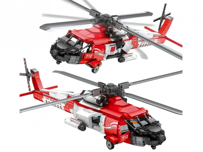 Technik Bausteine Sikorsky HH-60J Jayhawk Helikopter Set