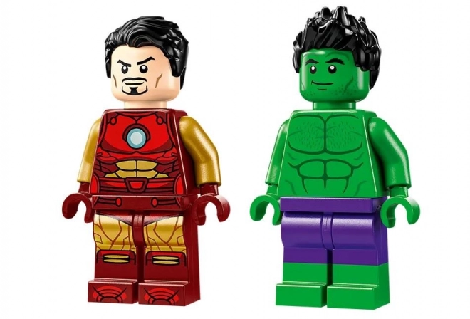 Iron Man mit Motorrad und Hulk LEGO Bausatz